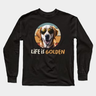 Life is golden retro Long Sleeve T-Shirt